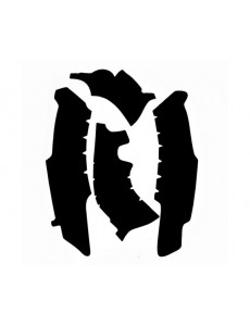 PROTEÇÕES DE CHASSIS GOMA DE BORRACHA VIBRAM YAMAHA YZ-F 250 2014-2017 / YZF-450 2014-2017 - PRETO